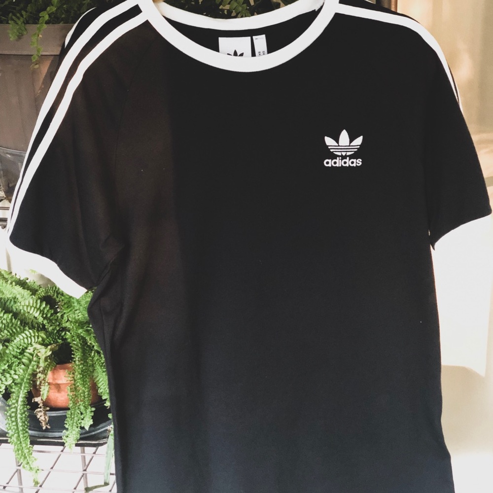 Black adidas tee